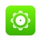 Tambourine icon digital green