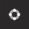 tambourine icon. Filled tambourine icon for website design and mobile, app development. tambourine icon from filled music