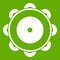 Tambourine icon green