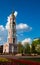 Tambov cityscape with belfry of Kazan Monastery