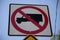 Tampa, Florida / USA - May 5 2018: NO TRUCKS ALLOWED Sign