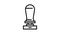 tamper coffee tool line icon animation