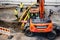 Tampere tramline construction- Doosan excavator digging