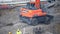 Tampere tramline construction- Doosan excavator digging