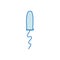 Tampon doodle icon, vector illustration