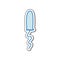 Tampon doodle icon, vector illustration