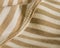 Tan and Ivory Striped Soft Textile