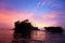 The Tanah Lot Temple at sunset, Bali, Indonesia.