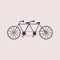 Tandem bicycle Icon
