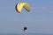 Tandem Paraglider flying wing