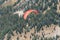 Tandem Paraglider soaring over Grand Teton National Park