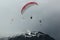 Tandem paragliding flights over the Swiss Alps