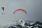 Tandem paragliding flights over the Swiss Alps