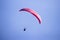 Tandem paragliding in a foggy day on Fethiye-Oludeniz