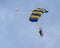 Tandem Skydivers Coming Into Land