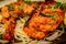 Tandoori chicken small bites snack ors d`oeuvres