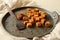 Tandoori paneer. Cottage cheese marinated with yogurt and spices and shallow fried on a griddle or non stick tawa