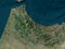 Tanger-Tetouan-Al Hoceima, Morocco. High-res satellite. No legend