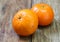Tangerine, Mandarin honey orange on wood