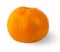 Tangerine mandarine orange on white background