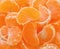 Tangerine segments, orange