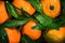 Tangerines or clementines, close up view