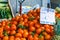 Tangerines in a food market