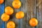 Tangerines. Group of orange mandarines background.