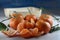 Tangerines from Murcia, on a wooden box