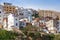 Tangier, Morocco. Old colorful living houses of Medi