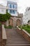 Tangier, Morocco. Old street view with stone stairs