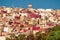 Tangier, Morrocco - Colorful View of Tangier Houses Rooftops Skyline Water Tower Antenna