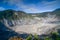 Tangkuban Parahu crater. Beautiful mountain of west java Indonesia