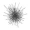 Tangle chaos abstract hand drawn messy scribble ball vector illustration.