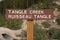 Tangle Creek Falls sign