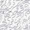 Tangled black lines seamless pattern on a white background. A universal background for your cards, flyers, web pages, and more