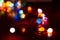 tangled multi colour Christmas tree lights