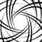 Tangled random curvy lines pattern, geometric element