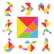 Tangram game set