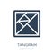 tangram icon in trendy design style. tangram icon isolated on white background. tangram vector icon simple and modern flat symbol