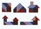 Tangram puzzle house