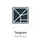 Tangram vector icon on white background. Flat vector tangram icon symbol sign from modern entertainment collection for mobile