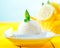 Tangy lemon sorbet