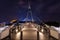 Tanjong Rhu Suspension Bridge at night