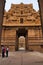 TANJORE, TAMIL NADU, INDIA - October 2016, Tourist at Keralantakan Tiruvasal, Second entrance gopura, Brihadisvara Temple