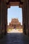 TANJORE, TAMIL NADU, INDIA - October 2016, Tourist at Rajarajan Tiruvasal Brihadisvara Temple comlpex