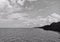 Tanjung beach monochrome sea