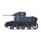 Tank American World War 2 M3 Stuart light tank. Military army machine war, weapon, battle symbol silhouette side view