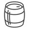 Tank of beer line icon, Craft beer concept, Beer Barrel sign on white background, Storage tank for beverage icon in