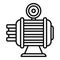 Tank compressor icon outline vector. Air machine